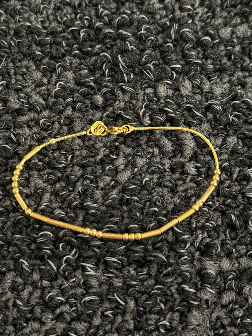 Gold Beaded Women’s Bracelet - Minimal Elegant Design sterling 925